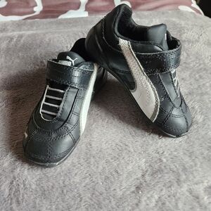 Puma Kids Black and White Sneakers
